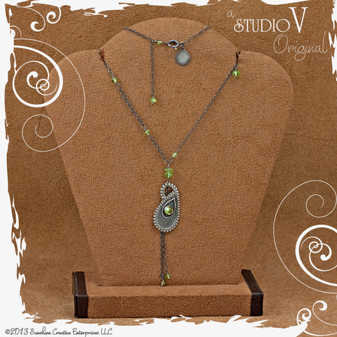 Serenity Paisley Peridot Necklace